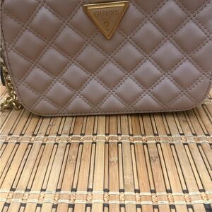 GUESS Quilted Beige Crossbody Bag